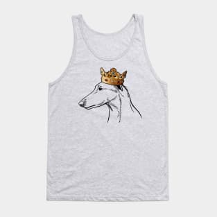 Lurcher Dog King Queen Wearing Crown Tank Top